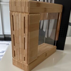 Bamboo Knife Block with Clear Display